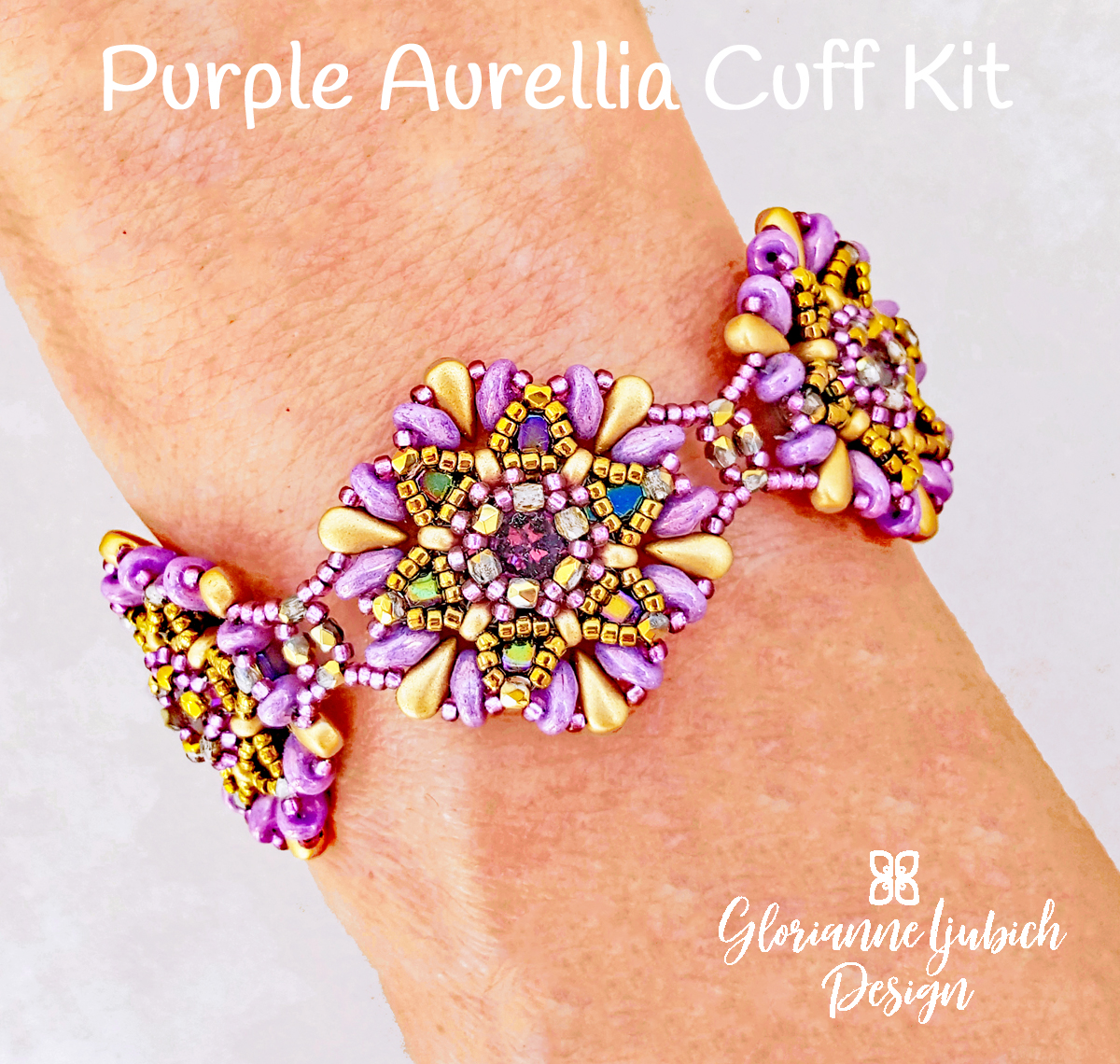 Purple Aurellia Bracelet Beading Kit