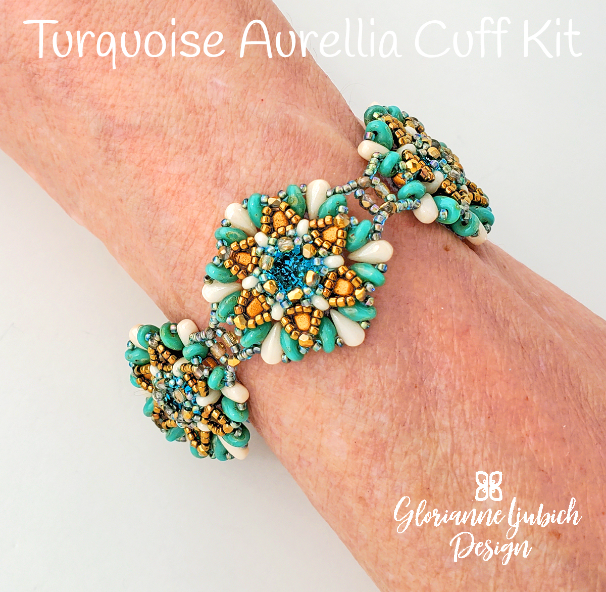 Turquoise Aurellia Bracelet Bead Weaving Kit