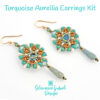 Turquoise Aurellia Earrings Kit on white600 Turquoise Earrings Bead Kit