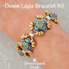 Denim Drop Duo Bracelet Beading Kit