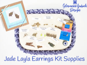Jade Layla Earrings Kit Supplies