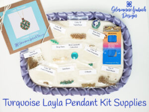 Turquoise Layla Pendant Kit Supplies