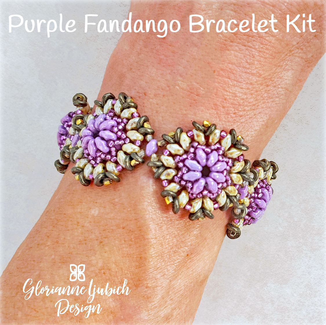 Purple Fandango Bracelet Beadwork Kit