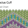 Cactus Bracelet Bead Chart