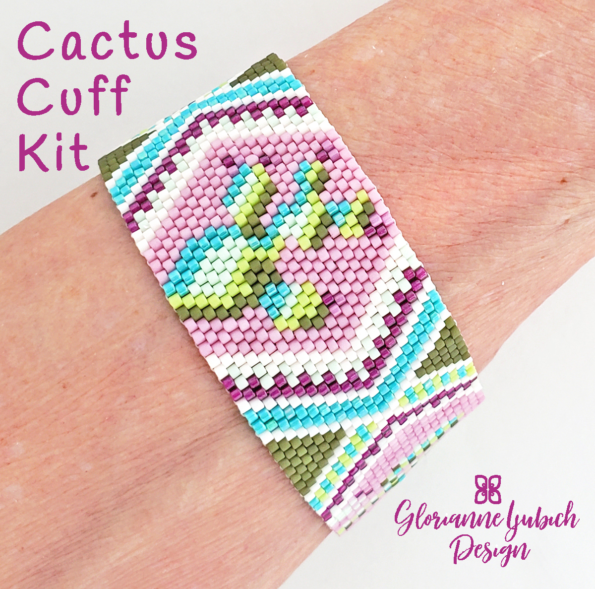 Cactus Peyote Beaded Cuff Kit