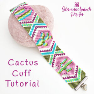 Cactus Cuff Peyote Bracelet Beading Tutorial