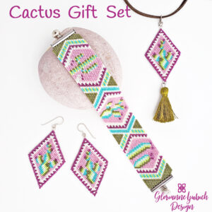 Cactus Beaded Jewelry Gift Set