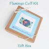 Flamingo Cuff Kit gift box400 Flamingo Bracelet Beadwork Gift Box