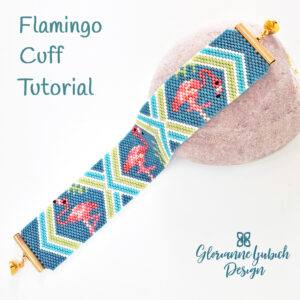 Flamingo Peyote Stitch Cuff Tutorial