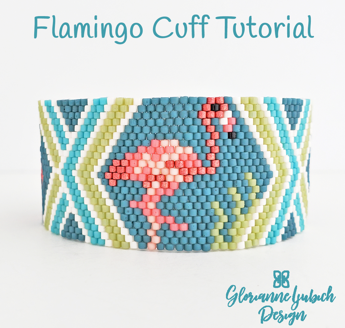 Flamingo Cuff Beadwork Bracelet Tutorial