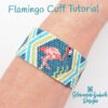Flamingo Beadwork Cuff Pattern