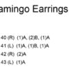 Flamingo Earrings Word Chart