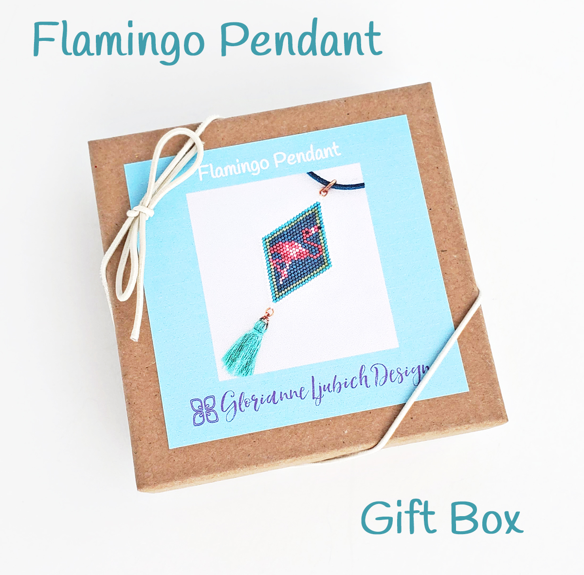 Flamingo Beawork Pendant Kit Gift Box