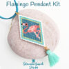 Flamingo Pendant Kit on Rock600 Flamingo Pendant Beading Kit