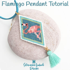 Flamingo Beaded Pendant Tutorial