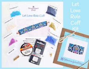 Let Love Rule Peyote Bracelet Kit Supplies