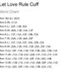 Word Chart
