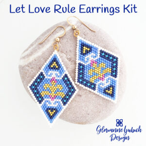 Let Love Rule Earrings Beading Kit