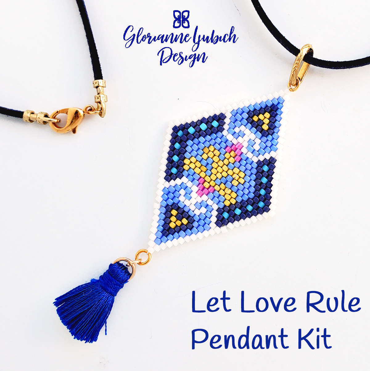 Let Love Rule Brick Stitch Pendant Kit