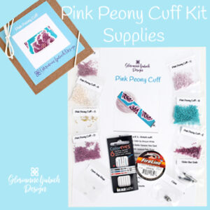Pink Peony Cuff Kit Supplies
