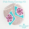 Pink Peony Earrings Kit on Rock600 Beaded Pink Blossom Earrings Kit