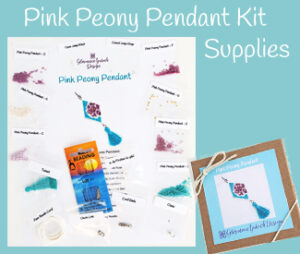 Beaded Blossom Pendant Kit Supplies