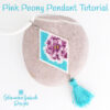 Pink Peony Pendant Tutorial on rock600 Floral Pendant Brick Stitch Tutorial