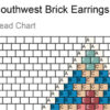 Southwest Brick Earrings Bead Chart