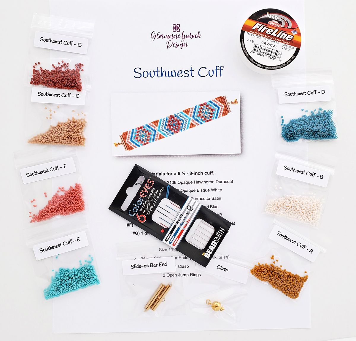 Southwest Cuff Beadweaving Kit Supplies