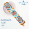 Southwest Cuff Kit on rock600 Desert Style Peyote Cuff Kit