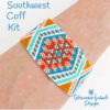 Southwest Cuff Kit on wrist600 Native Design Bracelet Beading Kit