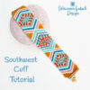 Southwest Cuff Tutorial on rock600 Desert Style Peyote Cuff Pattern
