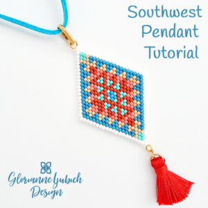 Southwest Pendant Brick Stitch Tutorial