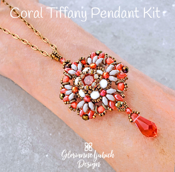Coral Mini Duo Beaded Pendant Kit