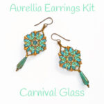 Aurellia Earrings Kit 300 Carnival Glass
