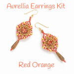 Aurellia Earrings Kit 300 Red Orange