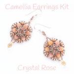 Camellia Earrings Kit Crystal Rose300