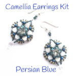 Camellia Earrings Kit Persian Blue300