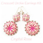 Crescent Urchin Earrings Kit Crystal Rose300