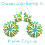 Crescent Urchin Earrings Kit Medium Turquoise300