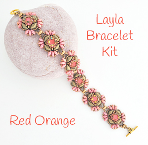 Layla Bracelet Kit Red Orange300