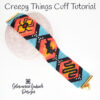 Creepy Things Cuff Tutorial 600 Creepy Things Cuff Peyote Instructions