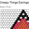 Creepy Things Earrings Bead Chart