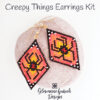 Creepy Things Earrings Kit on rock600 Brick Stitch Spider Earrings Kit