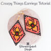 Spider Earrings Brick Stitch Instructions