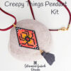 Creepy Things Pendant Kit on Rock600 Beaded Spider Pendant Kit