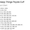 Creepy Things Peyote Cuff Word Chart