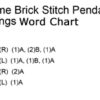 Gnome Beaded Pendant Word Chart Santa Pendant Word Chart