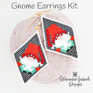 Gnome Brick Stitch Earrings Kit