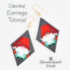 Gnome Earrings Tutorial on white600 Christmas Earrings Beading Kit